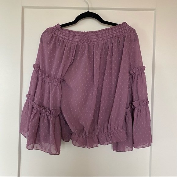 Purple off the shoulder top s - Picture 2 of 3